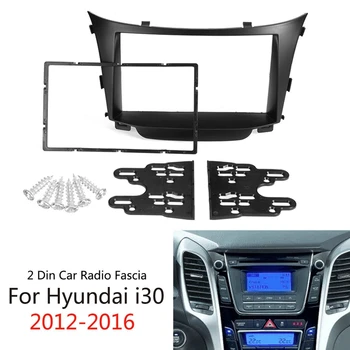 1 Nastavte Auto 2 Din autorádia Stereo Fascia Dash Frame Panel Adaptér pre Hyundai I30 2011
