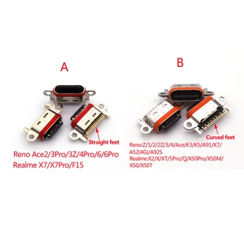 10-20Pcs USB Konektor Nabíjania Pre OPPO Reno Ace 2 2Z Z 3Z 4 3 6 Pro K3 K5 K7 A91 A92S Q Realme X X2 5 X50 X7 Nabíjačky, Docking Port