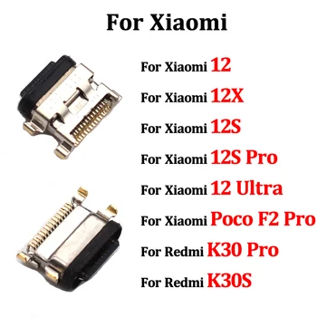 10-50PCS USB Konektor pre Nabíjačku Pre Xiao 12/12X/12S/12S Pro/12 Ultra/Pocophone Poco F2 Pro/Redmi K30Pro K30S Nabíjací Dok Port