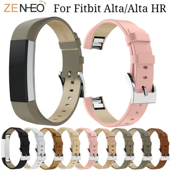 10 farba Originálne Kožené Watchband Pre Fitbit Alta/Alta HR hodinky Remienok Náhrada Za Fitbit Alta Náramok Náramok hodiniek Band