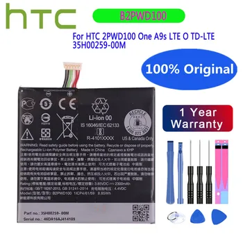 100% Nový HTC B2PWD100 Originálne Batérie Pre HTC One A9s LTE O TD-LTE 35H00259-00M 2300mAh Telefón Náhradné Batérie Bateria