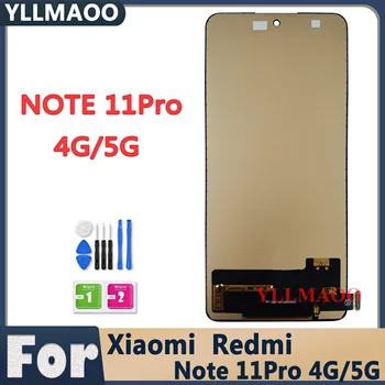 100% Testované INCELL Pre Xiao Redmi Poznámka 11 Pro 4G 5G LCD S dotykovou Obrazovkou 2201117TY 2201117TY Note11 Pro MAX Zostava Displeja