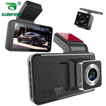 1080P Skryté Jazdy Autom Dashcam Rekordér DVR GPS Tabuli Dash Fotoaparát, dual Objektívom