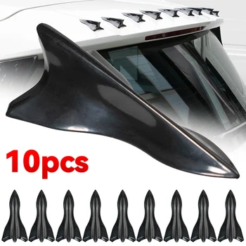 10Pcs Auto, Black Fin Difúzor Vír Generátor Univerzálny Auto Strešný Spojler Nárazníka ABS Strechy Plutvy Pre Väčšinu Vozidiel / Vozíkov