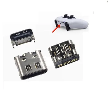 10PCS Pre Sony Playstation PS5 Regulátor Typu C, USB Nabíjací Port Zásuvka Dock Konektor
