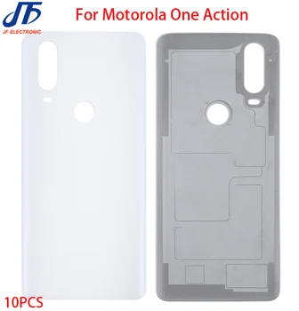 10Pcs/Veľa Nového Bývania Prípade Replcement Pre Motorola Pre Moto Jedna Akcia, Zadný Panel Sklo Kryt Batérie Zadné Dvere Šasi Tela