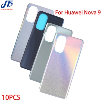 10Pcs/Veľa Nového Bývania Prípade Replcement Pre Huawei Nova 9 Pro SE 9SE Zadný Panel Sklo Kryt Batérie Zadné Dvere Šasi Tela