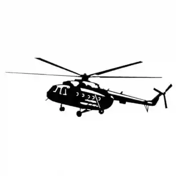 18 CM*8CM Auto Nálepky Mi-8 Vrtuľník, Auto Nálepky, Auto Nálepky Vymeniteľné Auto Príslušenstvo
