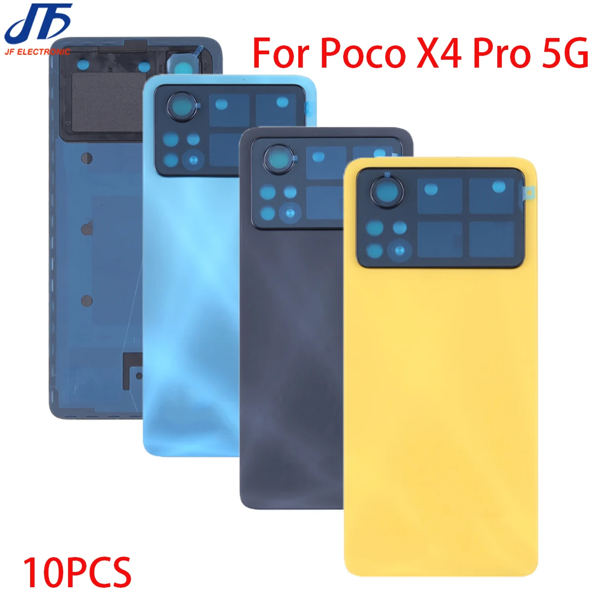 10Pcs/Veľa Nového Bývania Prípade Replcement Pre Xiao POCO X4 Pro 5G GT Zadný Panel Sklo Kryt Batérie Zadné Dvere Šasi Tela