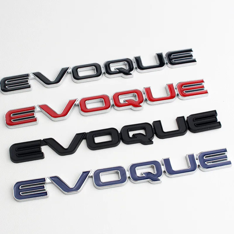 20X 3D EVOQUE Kovové Auto, logo, ochrannú známku nálepky Zadný Nárazník chvost dvere batožinového priestoru nálepky auto zadné Znak nálepky styling Príslušenstvo