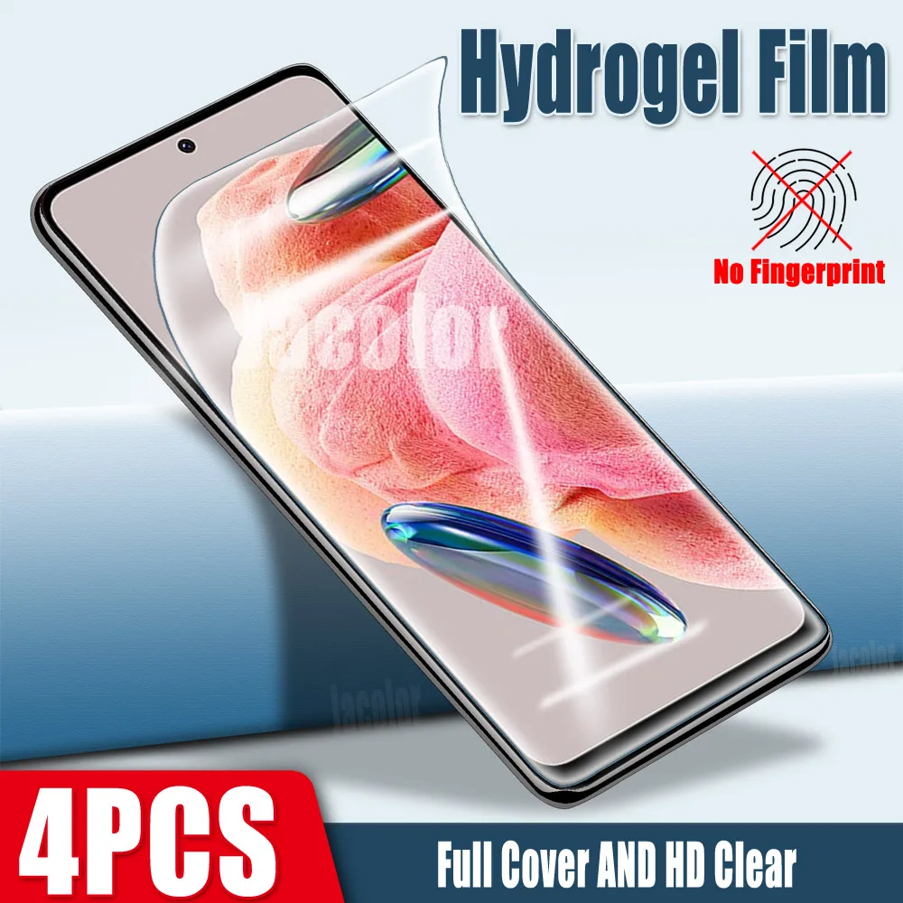 4Pcs Hydrogel Film Screen Protector Pre Xiao Redmi Poznámka 12 Turbo 11 Pro+ 5G 10 Pro Max 10s Screen Protector Gél Film Note12