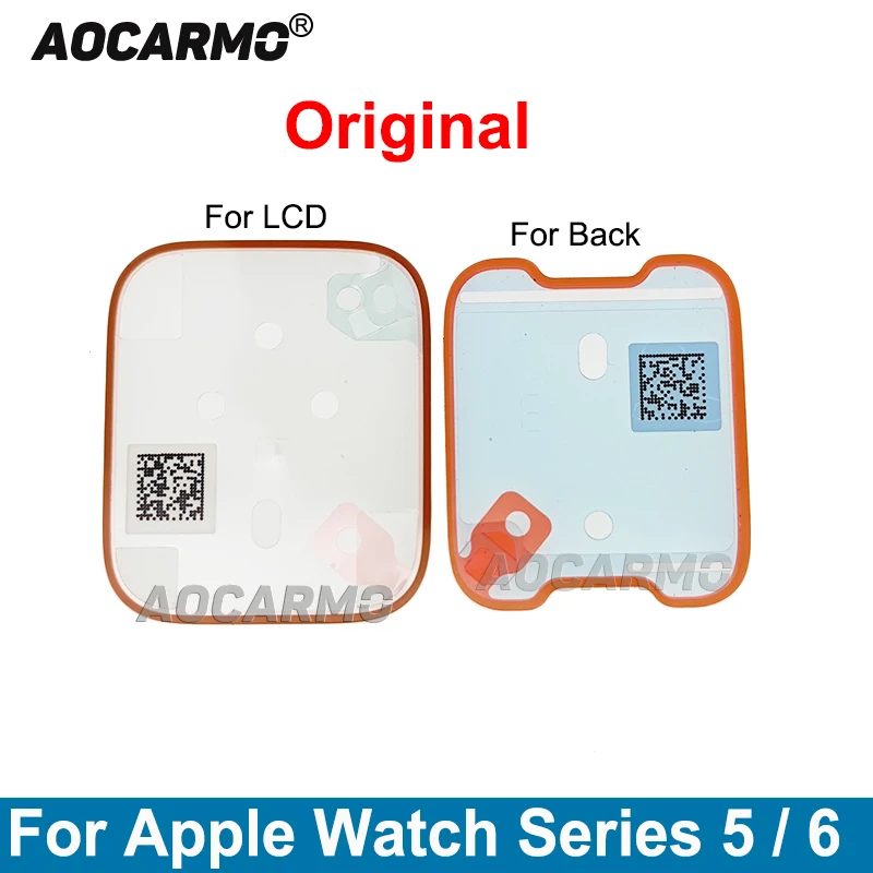 Aocarmo Predný LCD Displej Priľnavé A Späť Nálepky Opravy Lepidlo Pásky Pre Apple Hodinky Series 5 6 40 mm/44 mm