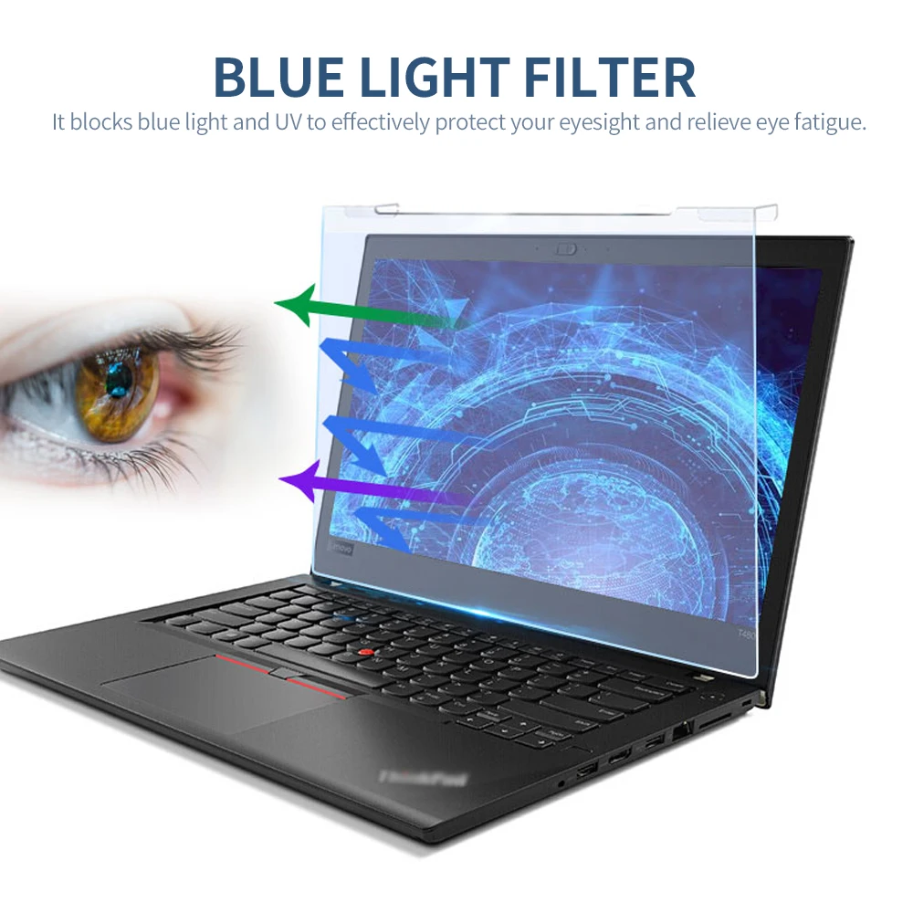 Notebook Screen Protector Visí Modré Svetlo Blokuje Anti-UV Vysokou priepustnosťou pre Film 12.5