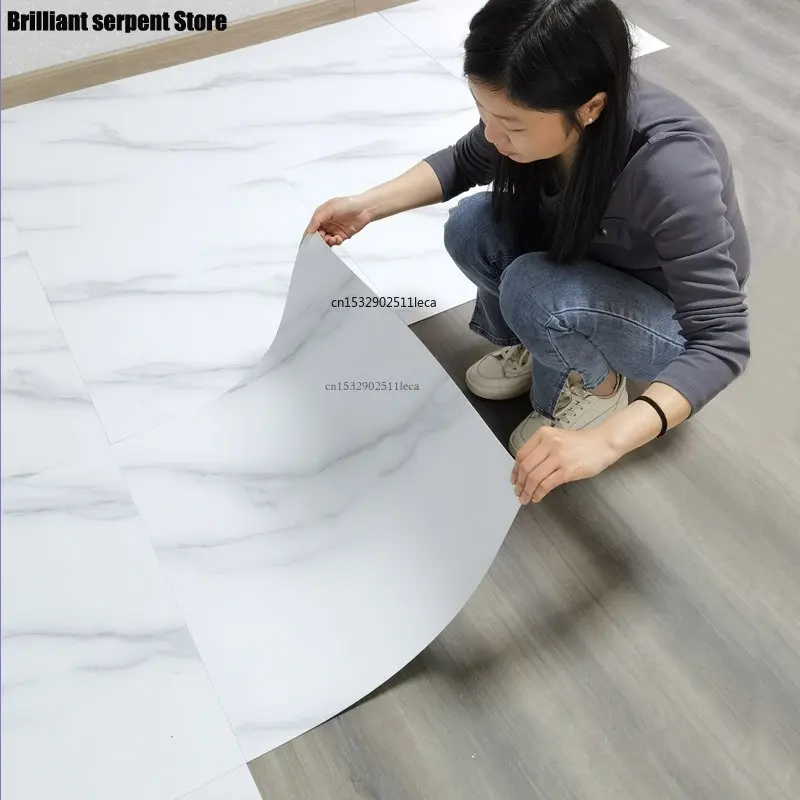 Simulované Mramorové Dlaždice Podlahy Nálepky Nepremokavé PVC samolepiace pre Obývacia izba, Wc, Kuchyňa Domov Dekor Podlahy 3d nálepka na Stenu