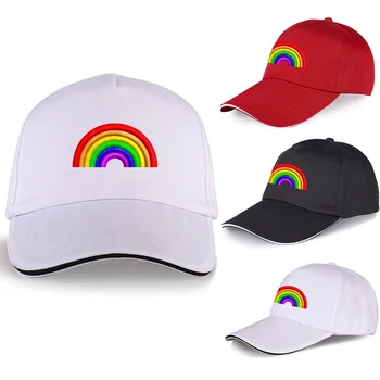 2023 Vytlačené Rainbow Gay Lesbickej Hrdosti LGBT šiltovku Bavlna Topy