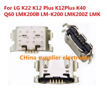 20pcs-200pcs Dock Konektor Micro USB Nabíjanie Nabíjací Port Konektor Pre LG K22 K12 Plus K12Plus K40 Q60 LMK200B LM-K200 LMK200Z LMK