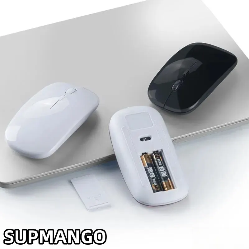 Bezdrôtová Myš USB Stlmiť Office Home Stolný Počítač, Notebook Batérie Ultra Tenká Bezdrôtová Myš