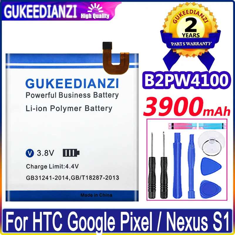 GUKEEDIANZI Batérie 4900mAh B2PW2100 B2PW4100 pre HTC Google Pixel XL / Nexus M1/ Pixel / Nexus S1 Batérie + Trať Č.