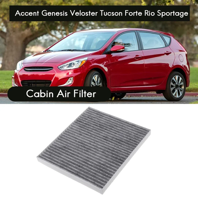 Zuhoľnatie Vzduchu v Kabíne Filter pre 2005-2015 Hyundai Akcent Genesis Veloster Tucson Kia Forte Rio Sportage 97133-2E210