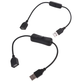 30 cm, USB Kábel, Predlžovací kábel s ON/OFF Kábel Rozšírenie Prepnúť USB Napájanie Line Odolné Adaptér Dropship