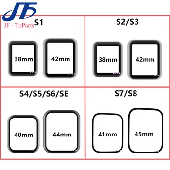 30Pcs Pre Apple Hodinky Series 3 4 5 6 7 S8 S6 S7 S5 S4 S3 SE 38 mm 40 mm 42mm 44 mm LCD Displej Vonkajší Dotyk Predné Vonkajšie Sklo & OCA