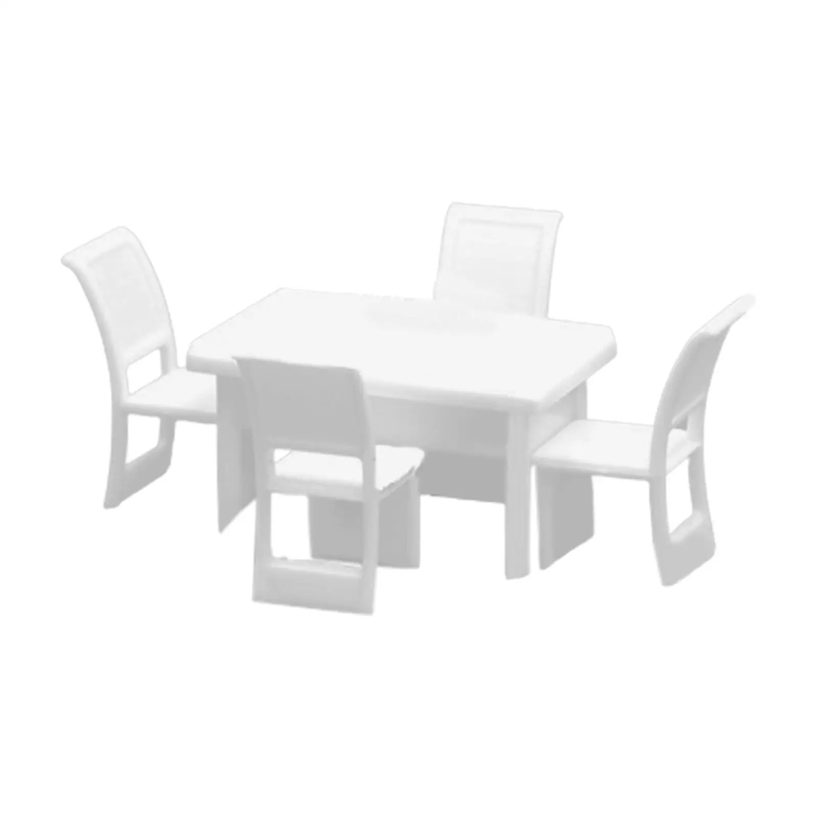 1: 50 jedálenský Stôl a Stoličky Nastaviť Budovy Model Súpravy Diorama Rozloženie na Piesku Tabuľka Micro Krajiny Rozloženie Diorama Príslušenstvo