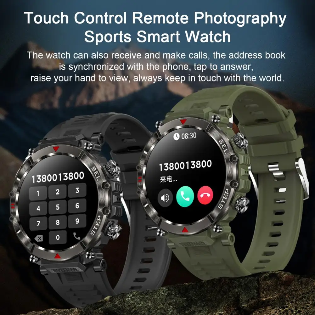Výkonné Športové Smart Hodinky Vodotesné Digitálne Náramkové hodinky HD kompatibilný Monitorovanie Zdravia