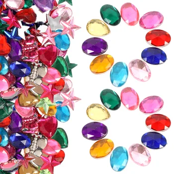 400 Ks Diamond DIY Materiál Tvár Šperky Samolepiace Drahokamy, Diamanty, Dekorácie, Party Nálepky Deti Remesiel Akryl Dieťa