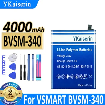 4000mAh YKaiserin Batérie BVSM340 Pre VSMART BVSM-340 Mobilného Telefónu, Batérie