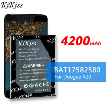 4200mAh Batéria Li-ion Polymer Náhradné Batérie pre Mobilný Telefón Doogee X20 / X20L X20 L 5.0 inch BAT17582580