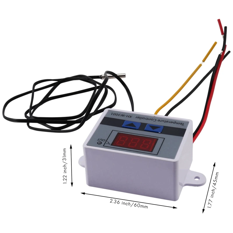10A AC110-220V Digitálny LED Regulátor Teploty XH-W3001 Pre Inkubátor Chladenie Vykurovanie Spínač, Termostat NTC Snímača