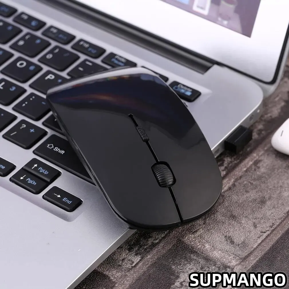 Bezdrôtová Myš USB Stlmiť Office Home Stolný Počítač, Notebook Batérie Ultra Tenká Bezdrôtová Myš