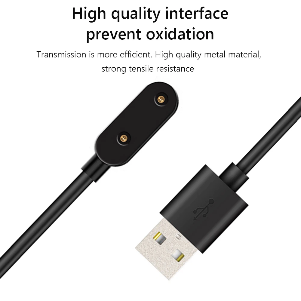 Nabíjačka pre Huawei Kapela 7 Smart Hodinky 2pin USB Nabíjací Kábel Napájací Adaptér 1m