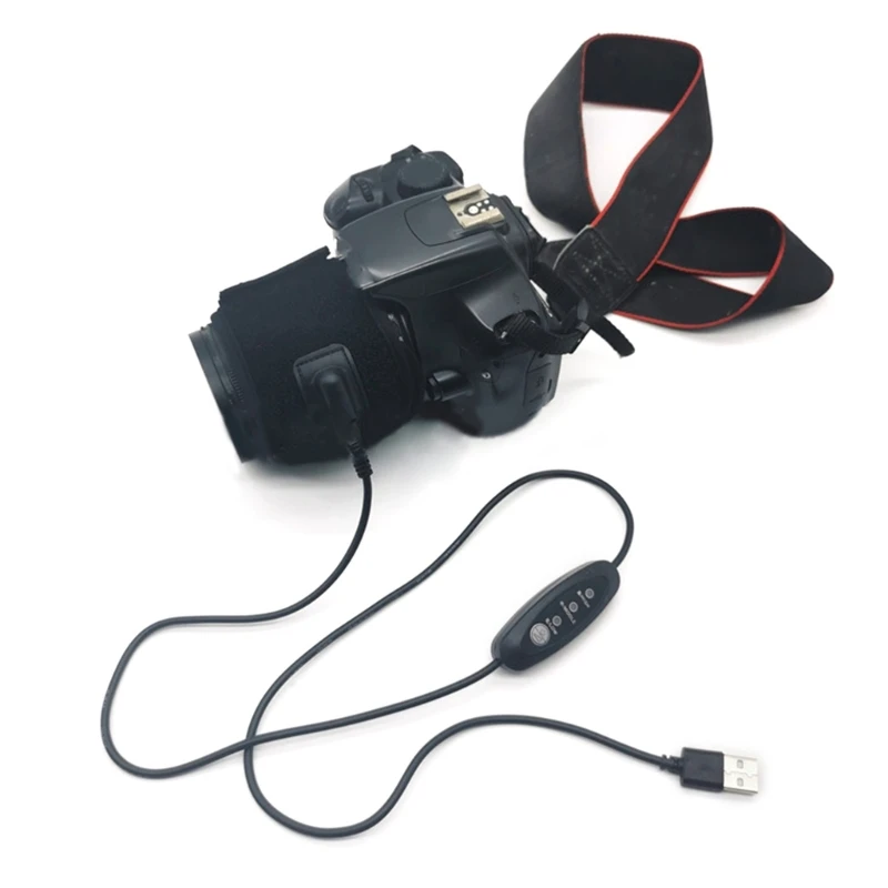 OFBK regulácia Teploty Fotoaparátu Objektív Ohrievač USB Rozhrania Kondenzácie Kúrenie Defogging Teleskopy Prevencie pre Kameru