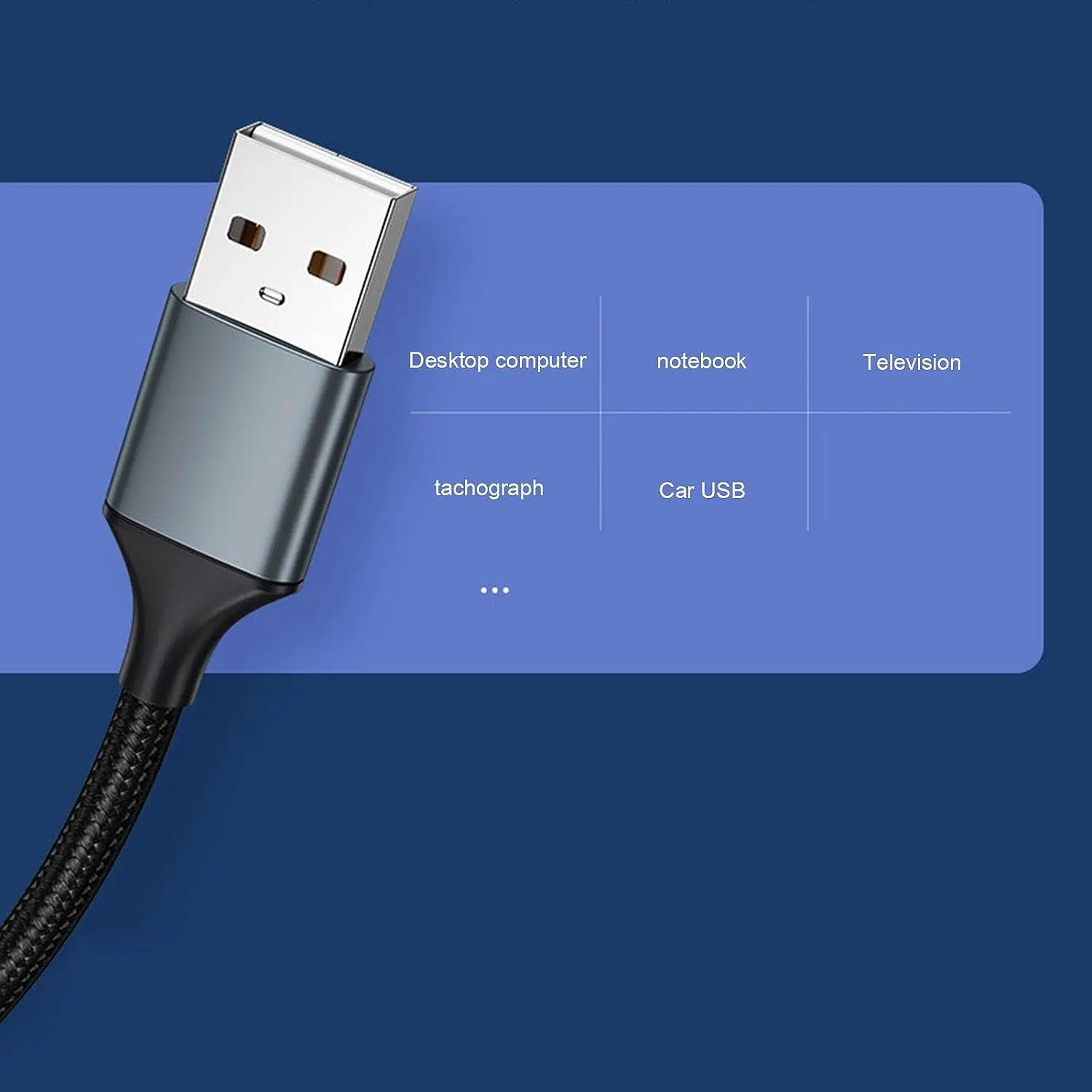 USB Predlžovací Kábel,USB 3.0 Samec Samica Predlžovací Kábel | Nylon Pletená Kompatibilný s Webcam, Telefón, Myši, Klávesnice, Printe