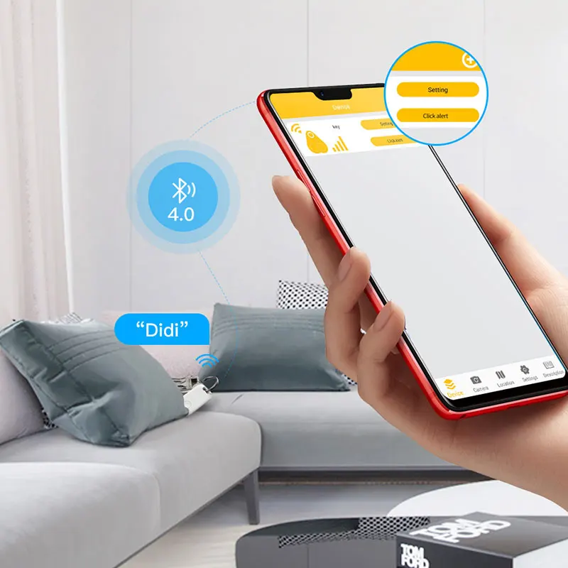 Vodné Kvapôčky Bluetooth Proti Strate Zariadenie Tracker obojsmerná Keychain Objekt Finder Mini GPS, Smartphone Anti-Theft Zariadenie Locator