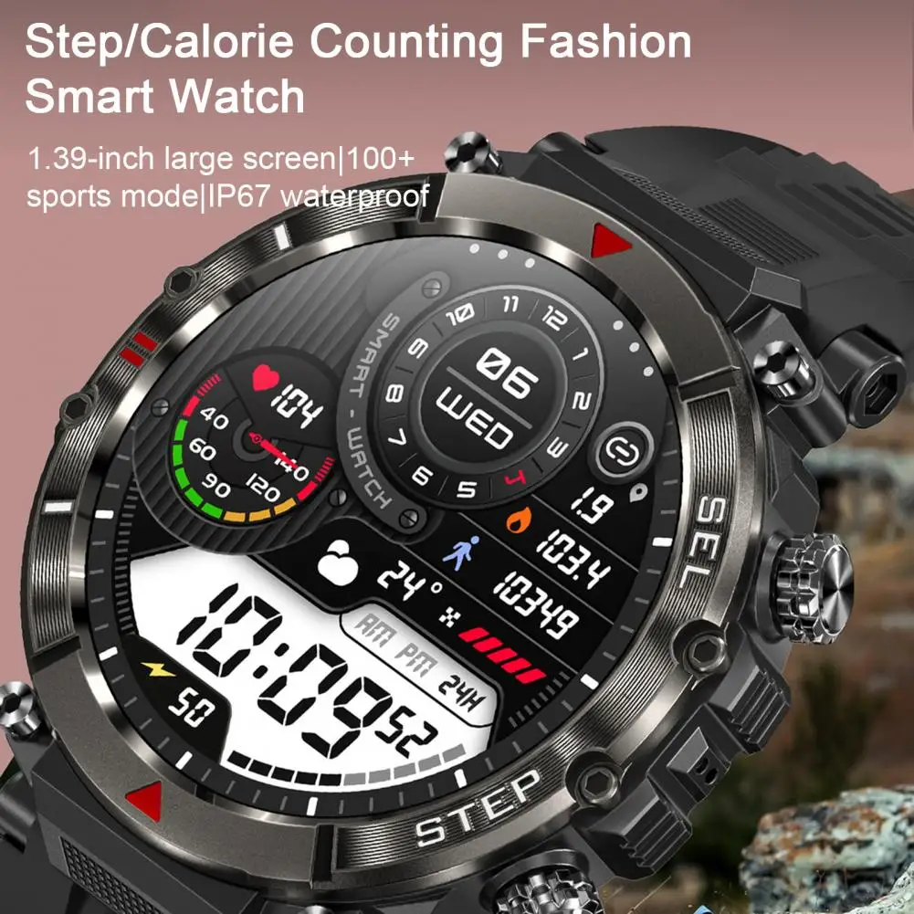 Výkonné Športové Smart Hodinky Vodotesné Digitálne Náramkové hodinky HD kompatibilný Monitorovanie Zdravia
