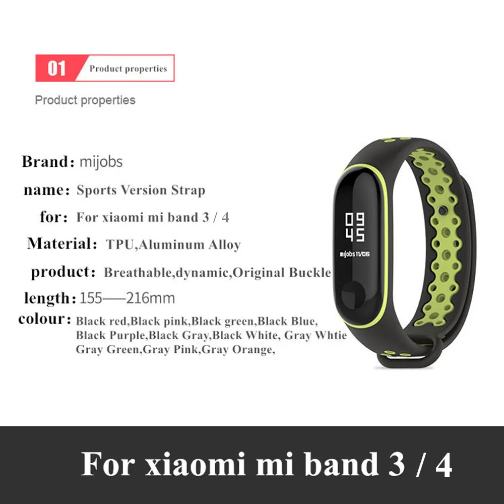 Šport Mi Band 4 3 Remienok Silikón potítka pre Xiao mi band 3 4 sport Náramok pre Mi band 4 3 band4 3 smart hodinky, náramok