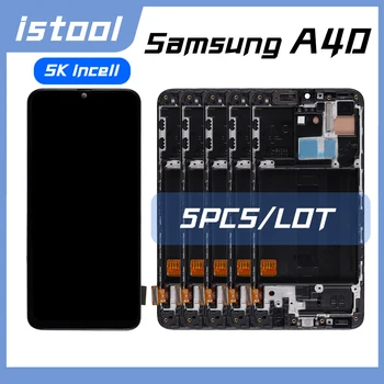 5 KS/VEĽA 100% Testované SK Incell Obrazovky Pre Samsung A40 A405 S Ráme Displeja LCD Dotykový Displej Digitalizátorom. Montáž Náhradné