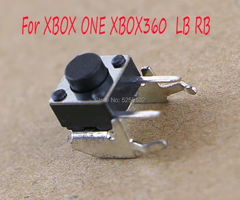 500pcs Nahradenie Čierna Biela Pre Xbox 360 XboxOne Radič RB LB Nárazníka Tlačidlo Prepnúť Repairt