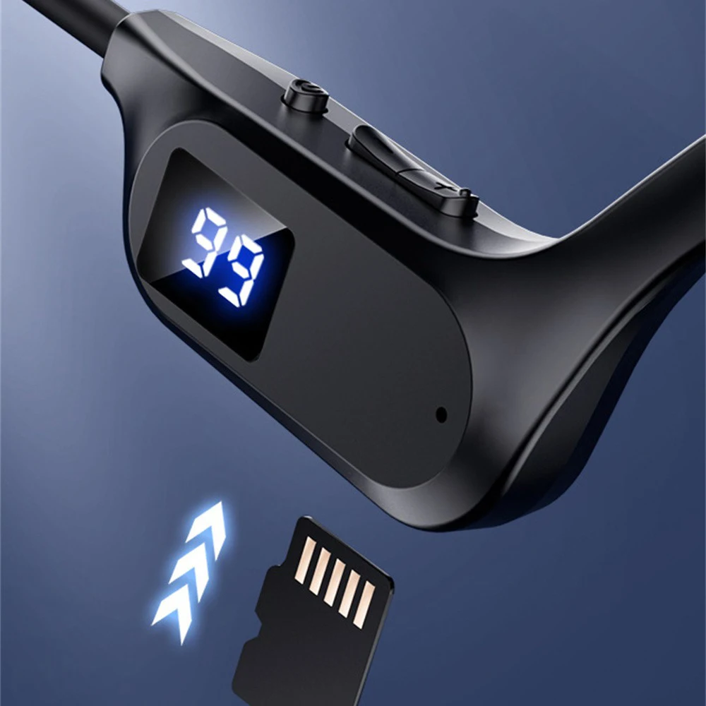 Bezdrôtové Slúchadlá Kostné Vedenie Slúchadlá Bluetooth 5.3 Nepremokavé Športové Headset s Mikrofónom pre Cvičenie so Systémom Jazdy