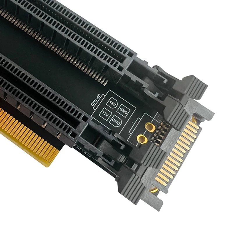 PCI-E 4.0 X16 1 Až 2 Rozširujúca Karta Gen4 Rozdeliť Karty Pcie-Bifurcation X16 Na X8X8 S 20 mm s Rozstupom Otvorov CPU4P