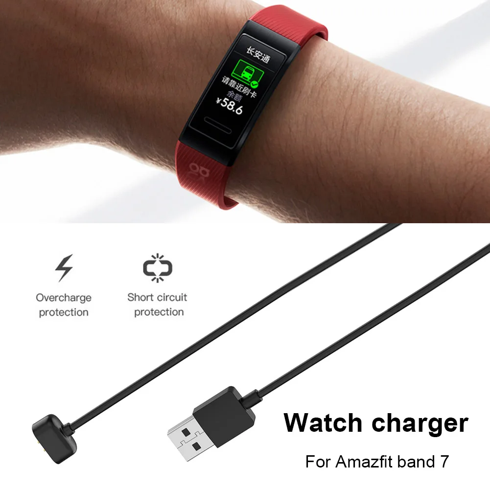 Smartwatch Nabíjací Kábel Adaptér Prenosný Smartwatch USB Nabíjací Kábel Výstupná skratová Ochrana pre Huami Amazfit Kapela 7