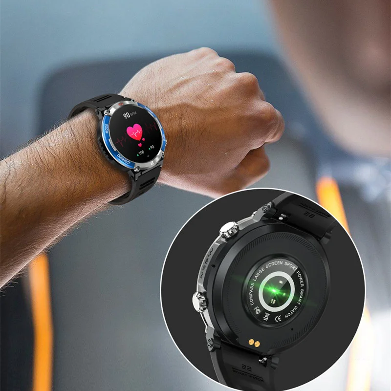 X11 Smart Hodinky Kompas 1.52 palcový Veľký Displej Bluetooth Volanie 420mah Batérie Monitorovanie Zdravia Mužov Vonkajšie Športové Smartwatch