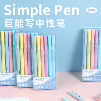6 Ks gélové pero strane účtu pero farba držiak na pero ST hlavu náplň skúšky štetec, pero rýchlo sa odparujúci hladké ihly pero