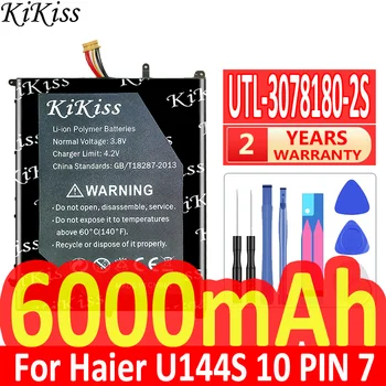 6000mAh KiKiss výkonnú Batériu UTL-3078180-2S UTL30781802S Pre Haier U144S 10 PIN 7 Riadkov Notebook Batérie