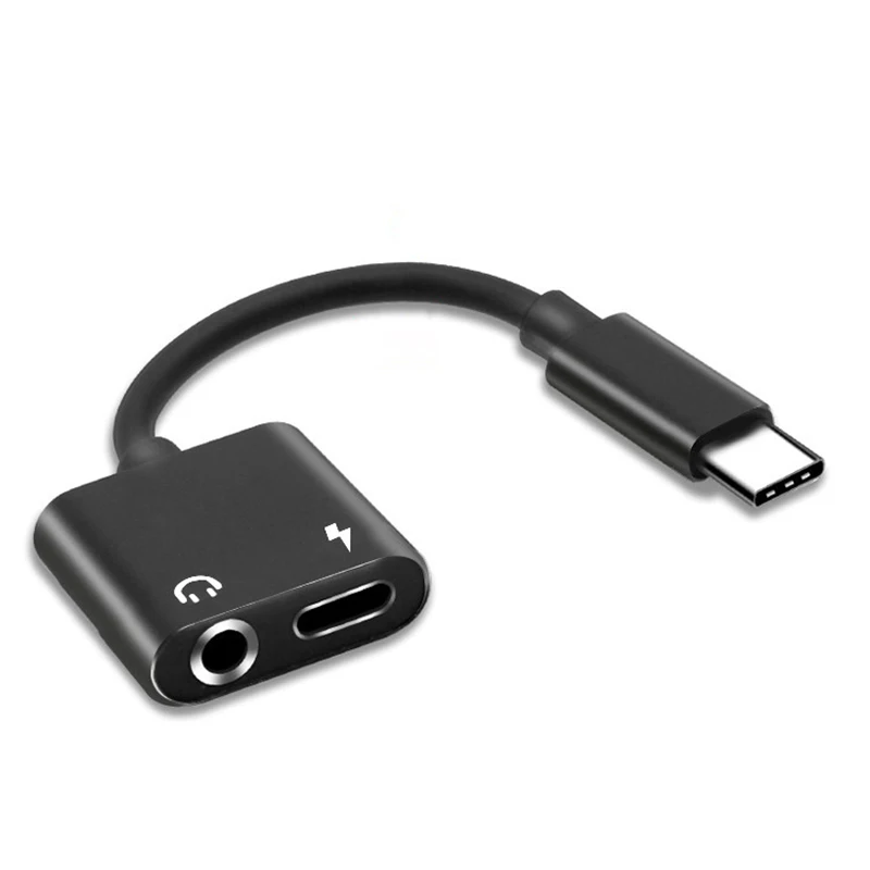 1/2 KS V 1 USB Typu C Converter 3.5 mm Aux Jack OTG USB C Nabíjací Kábel Rozšírenie Adaptéry Pre Slúchadlá