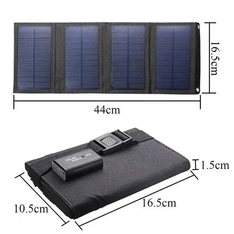 Solar Power Bank Nabíjačku Skladací Solárny Panel Nepremokavé Solárnej Energie Banka Nabíjačka Pre Tablet Notebook, Fotoaparát Vodotesný Mobilný Telefón