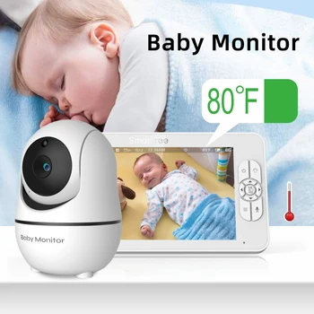 7 Palcový HD Dieťa Security Monitor Wireless s Nočné Videnie Plakať, Alarm, Zobrazenie Teploty Monitorovanie Marieli obojsmerné Audio