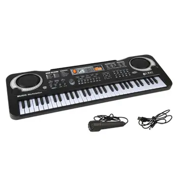 77HC 61 Klávesov Elektronické Varhany Digitálny Klavír, Keyboard s Mikrofónom Deti detské Hudobné Hračky